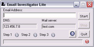 Email Investigator Lite screenshot